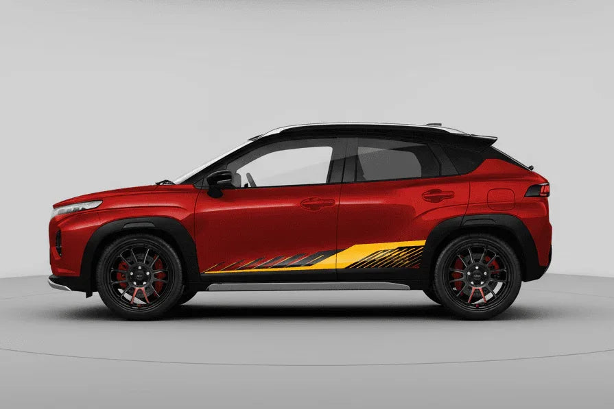 Aero Edition Graphics for Maruti Suzuki Fronx red
