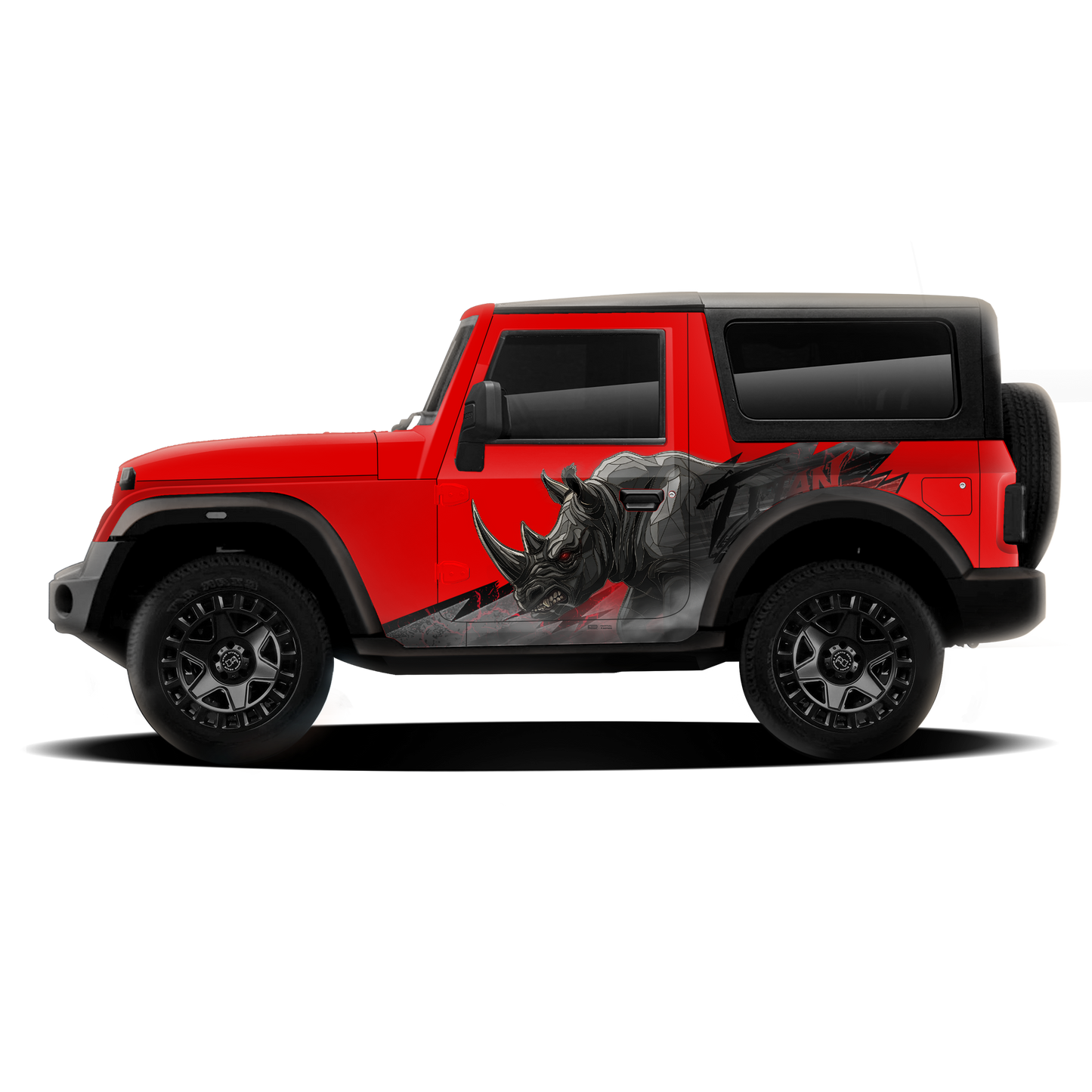 Rhino Edition Graphics for Mahindra Thar IDE Partial X Series