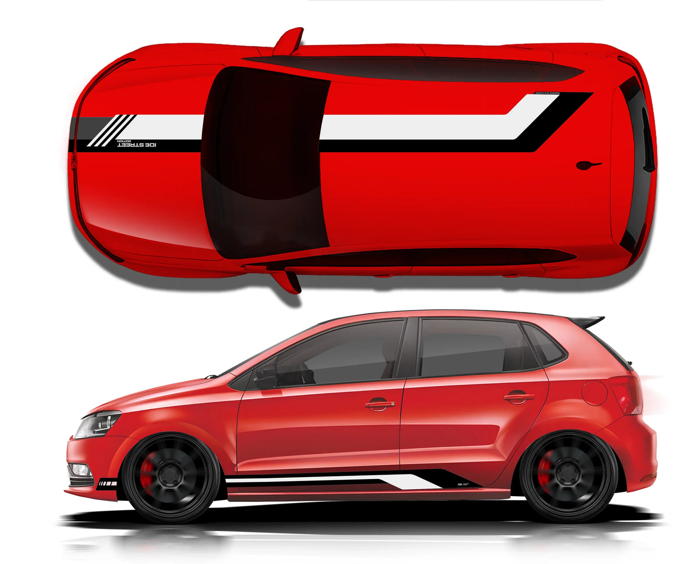 Street Edition Graphics for VW Polo red