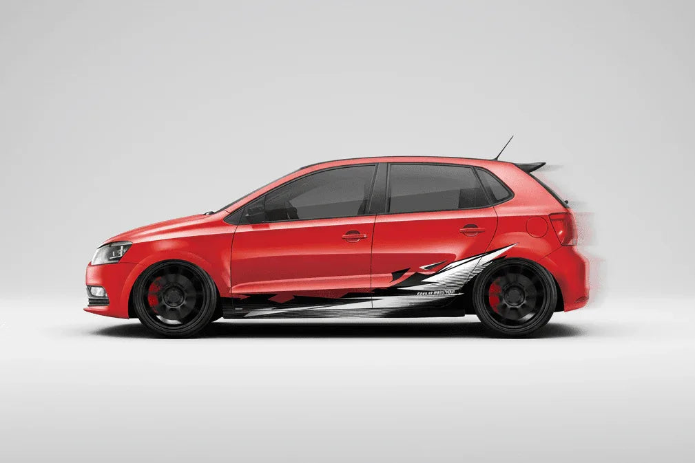 Flex in Motion Edition Graphics for VW Polo red