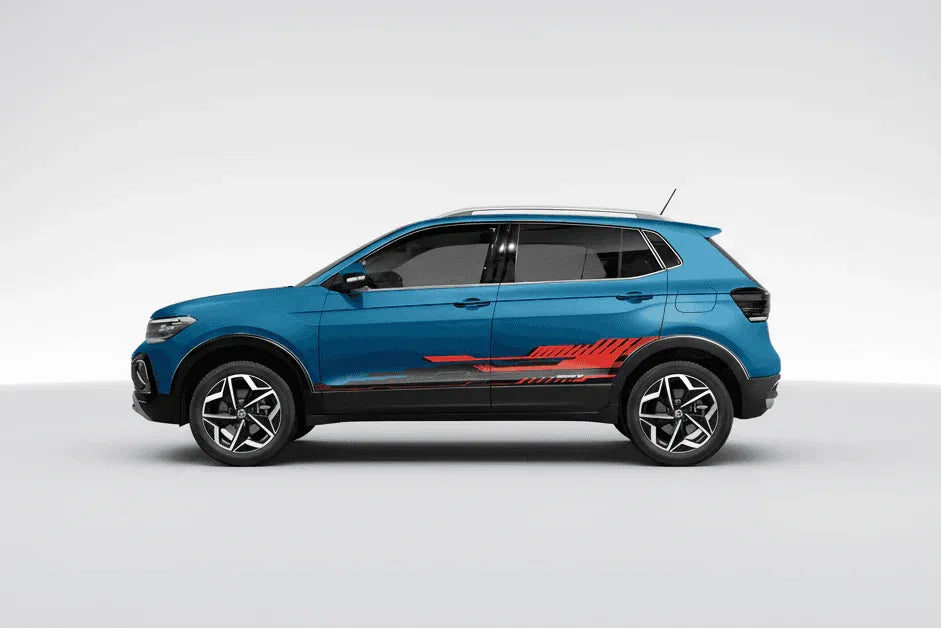 CoreX Edition Graphics for VW Taigun blue