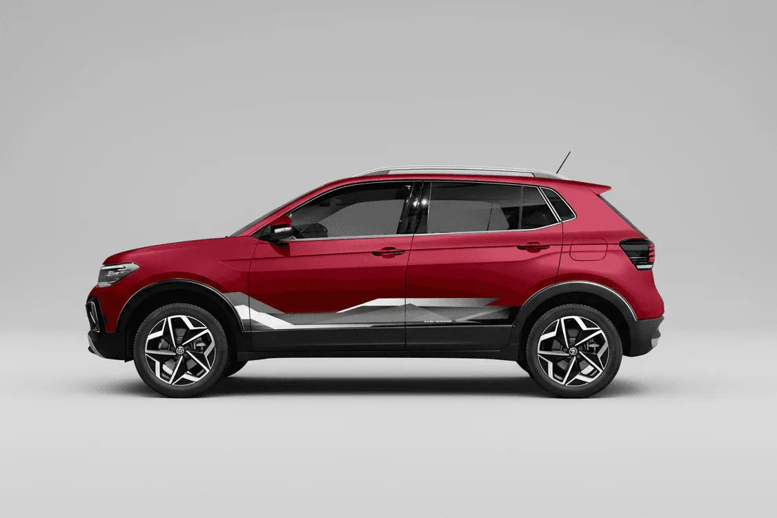 Mute The Noise Edition Graphics for VW Taigun red