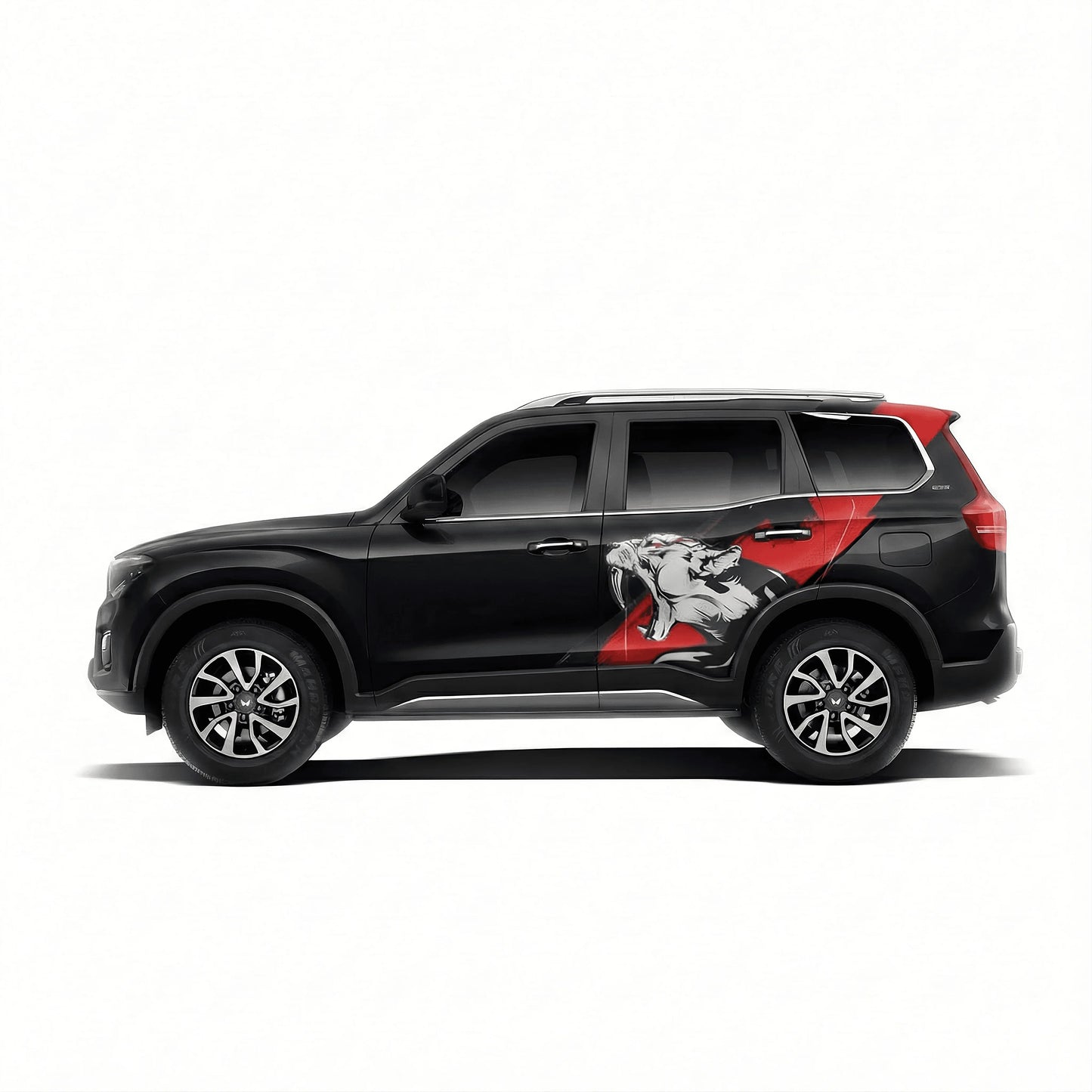 Tiger Edition Graphics for Mahindra Scorpio N black
