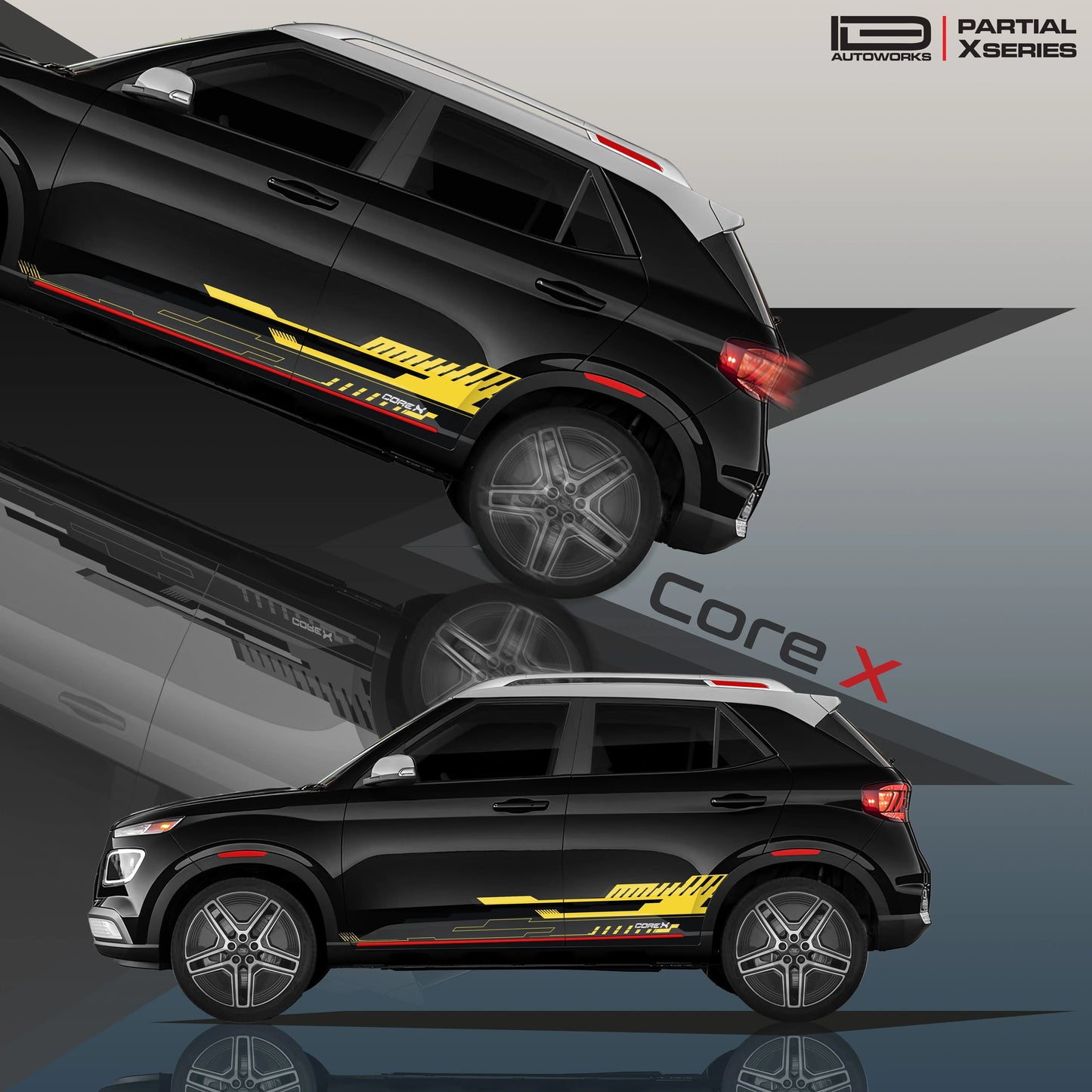 CoreX Edition Graphics for Hyundai Venue black