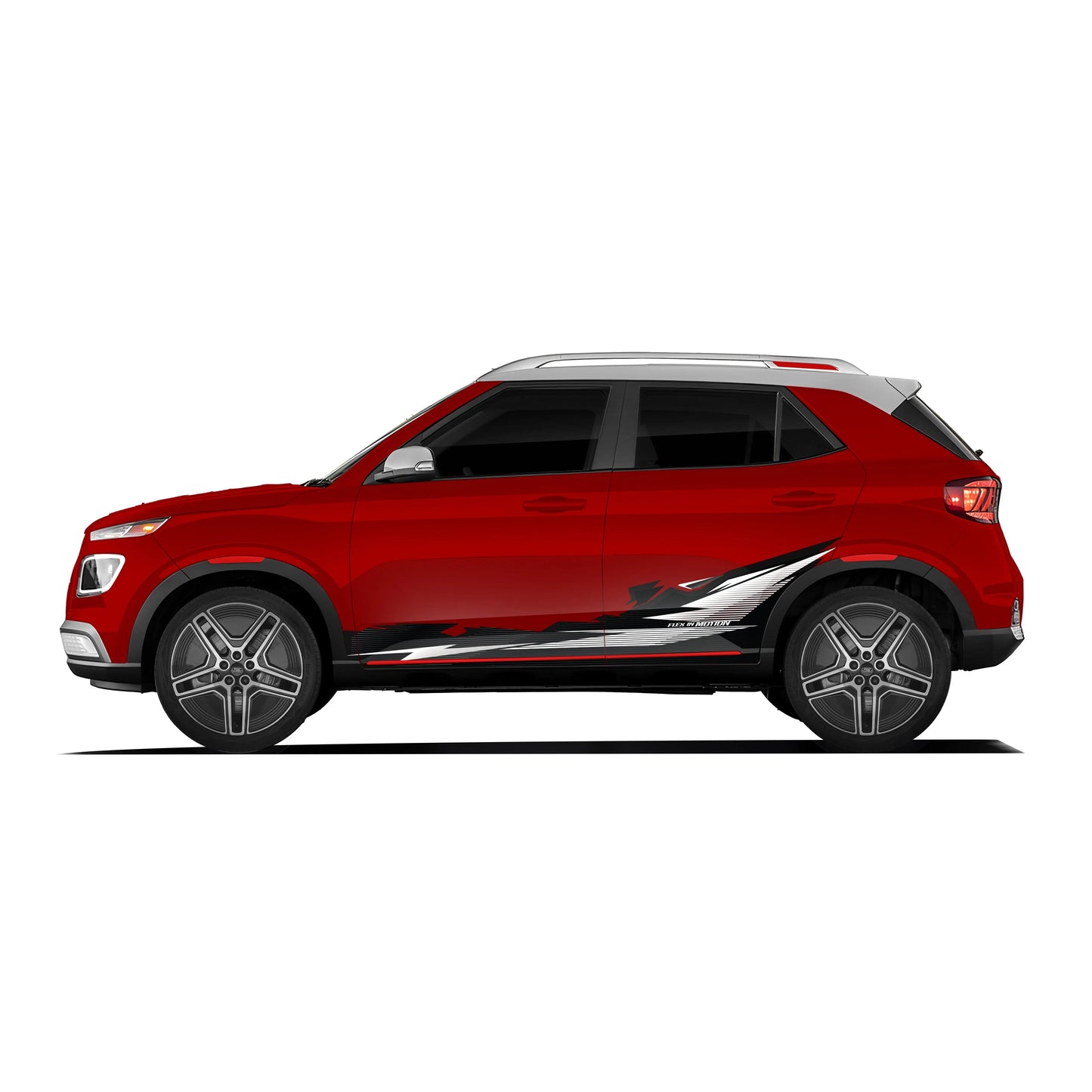 Flex in Motion Edition Graphics for Hyundai Venue red