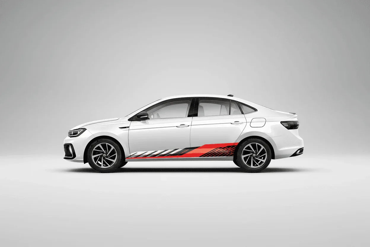 Aero Edition Graphics for Volkswagen Virtus white