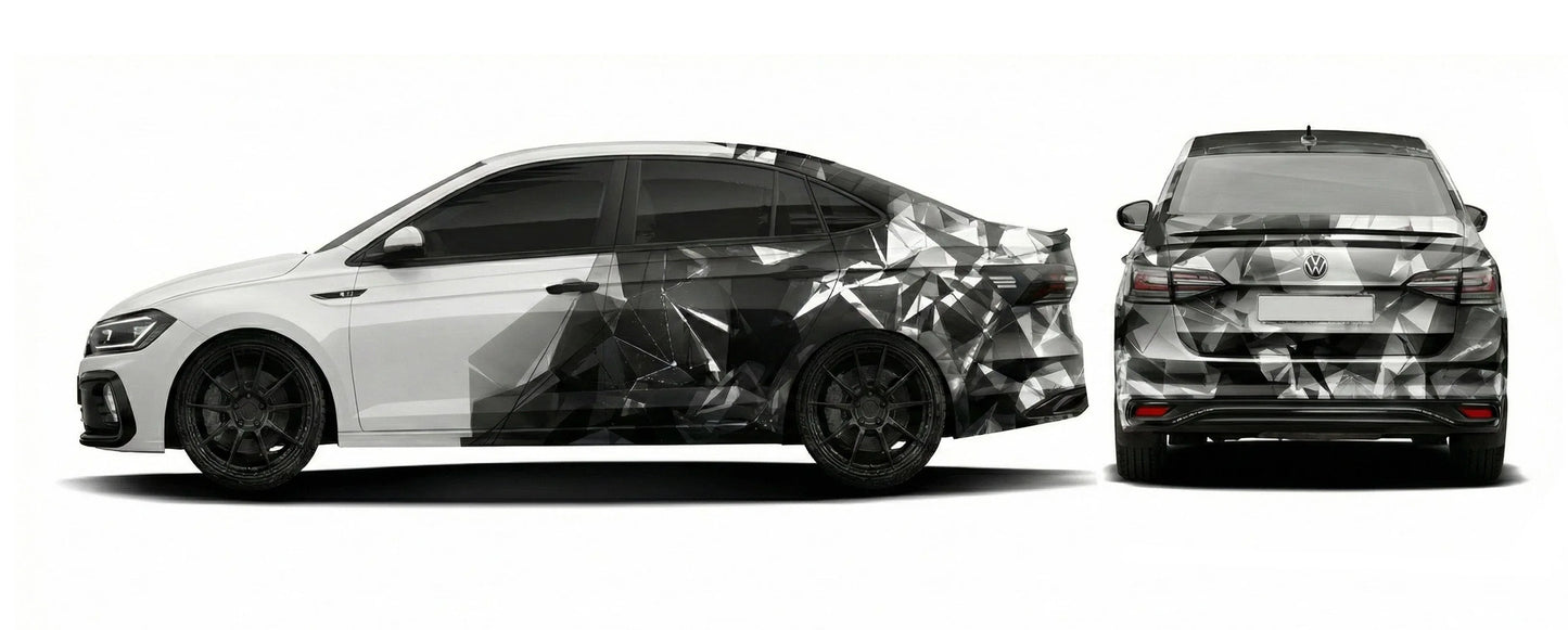 Shatter Strike Edition Graphics for VW Virtus white