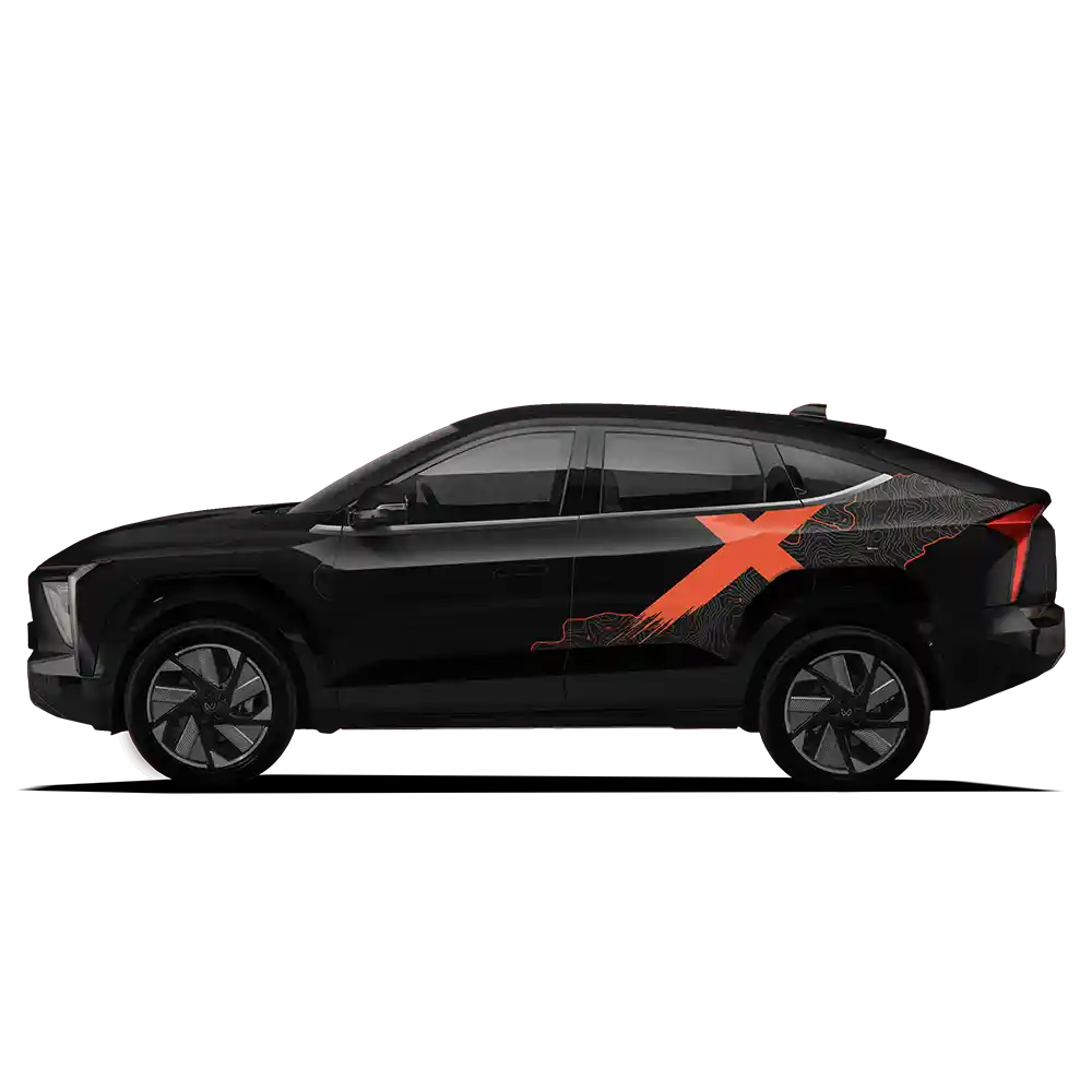 VentureX Edition Graphics for Mahindra XEV 9E white