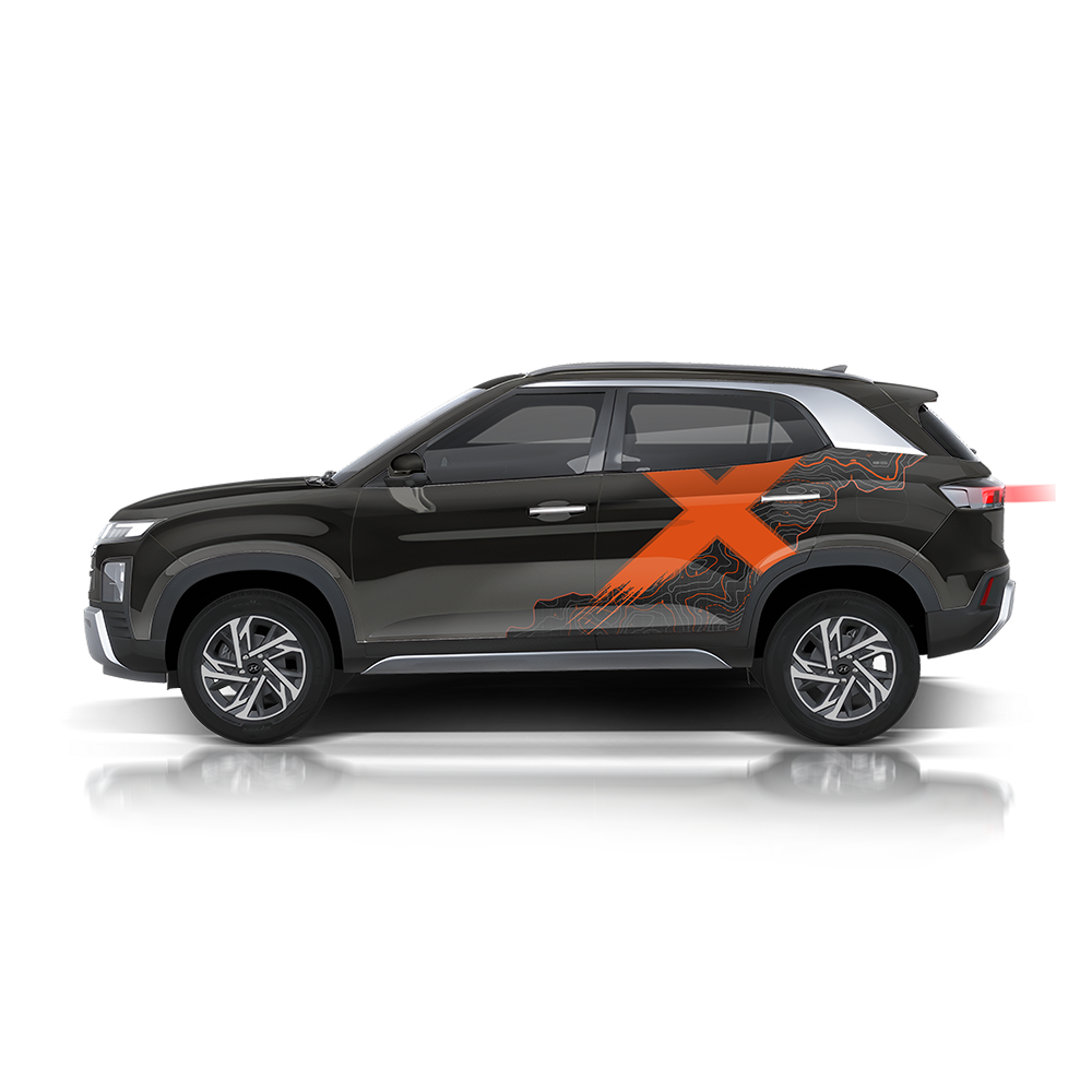 VentureX Edition Graphics for Hyundai Creta Black
