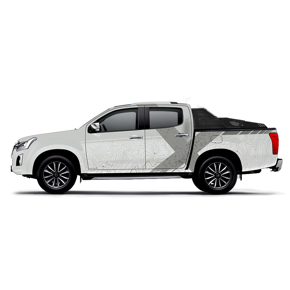 VentureX Edition Graphics for Isuzu V Cross grey