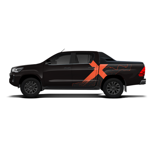 VentureX Edition Graphics for Toyota Hilux IDE Graphics Series Black
