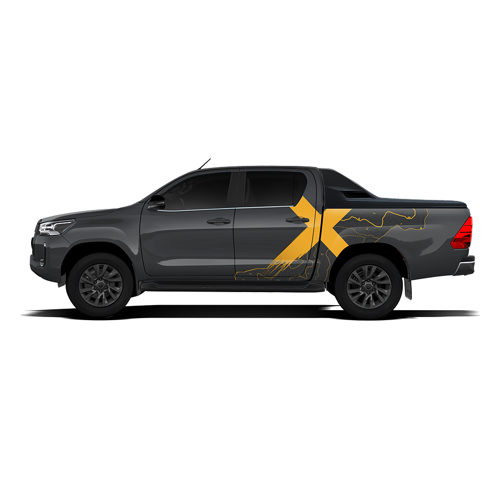 VentureX Edition Graphics for Toyota Hilux IDE Graphics Series grey
