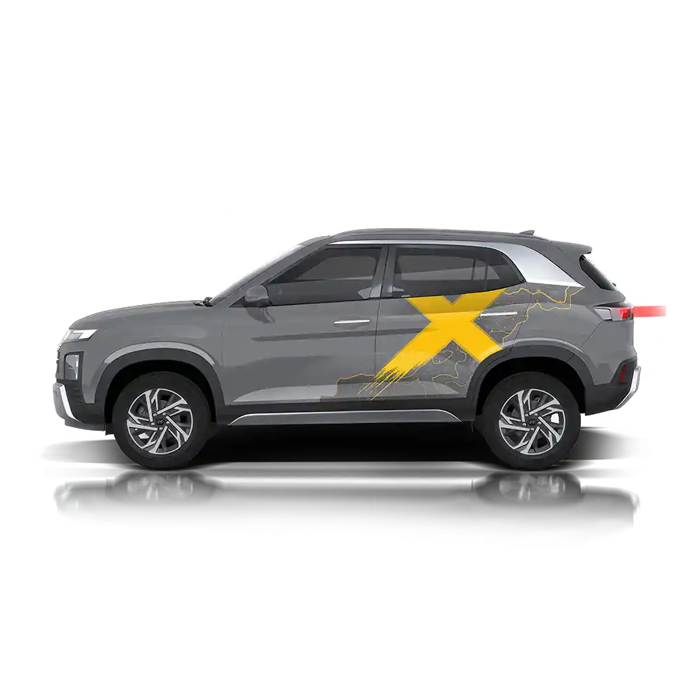 VentureX Edition Graphics for Hyundai Creta white