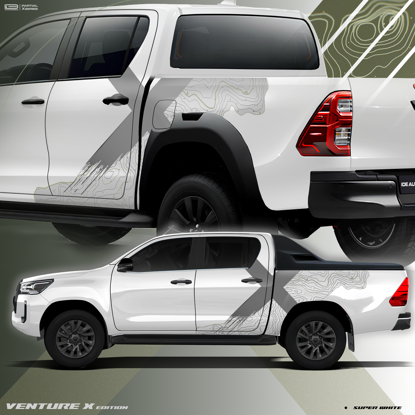 VentureX Edition Graphics for Toyota Hilux IDE Graphics Series 