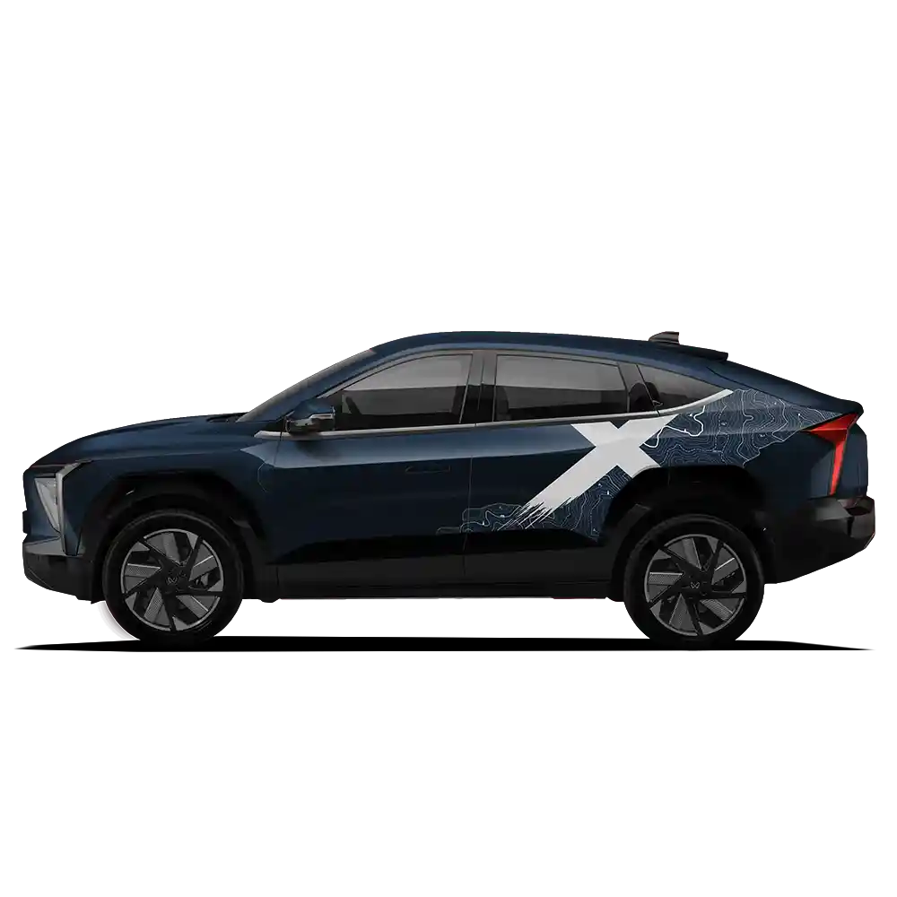 VentureX Edition Graphics for Mahindra XEV 9E white