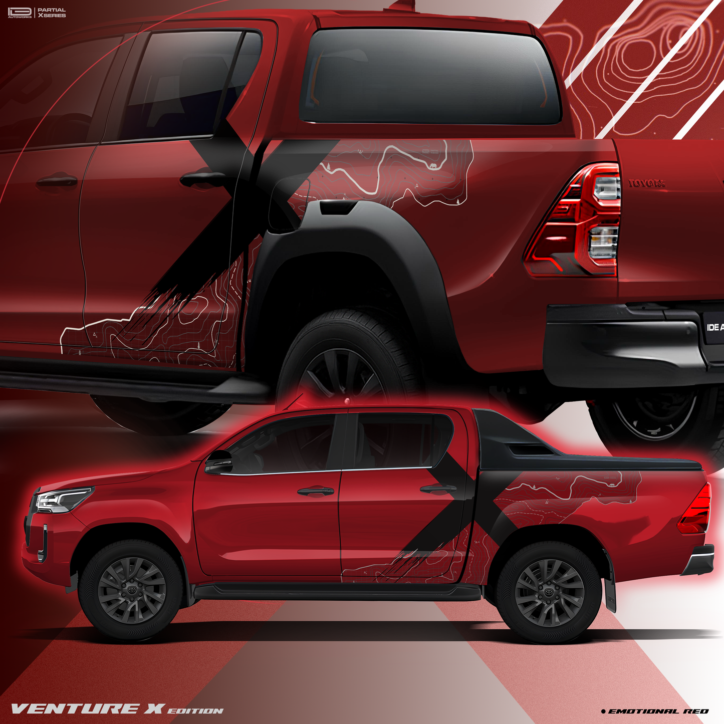 VentureX Edition Graphics for Toyota Hilux IDE Graphics Series 