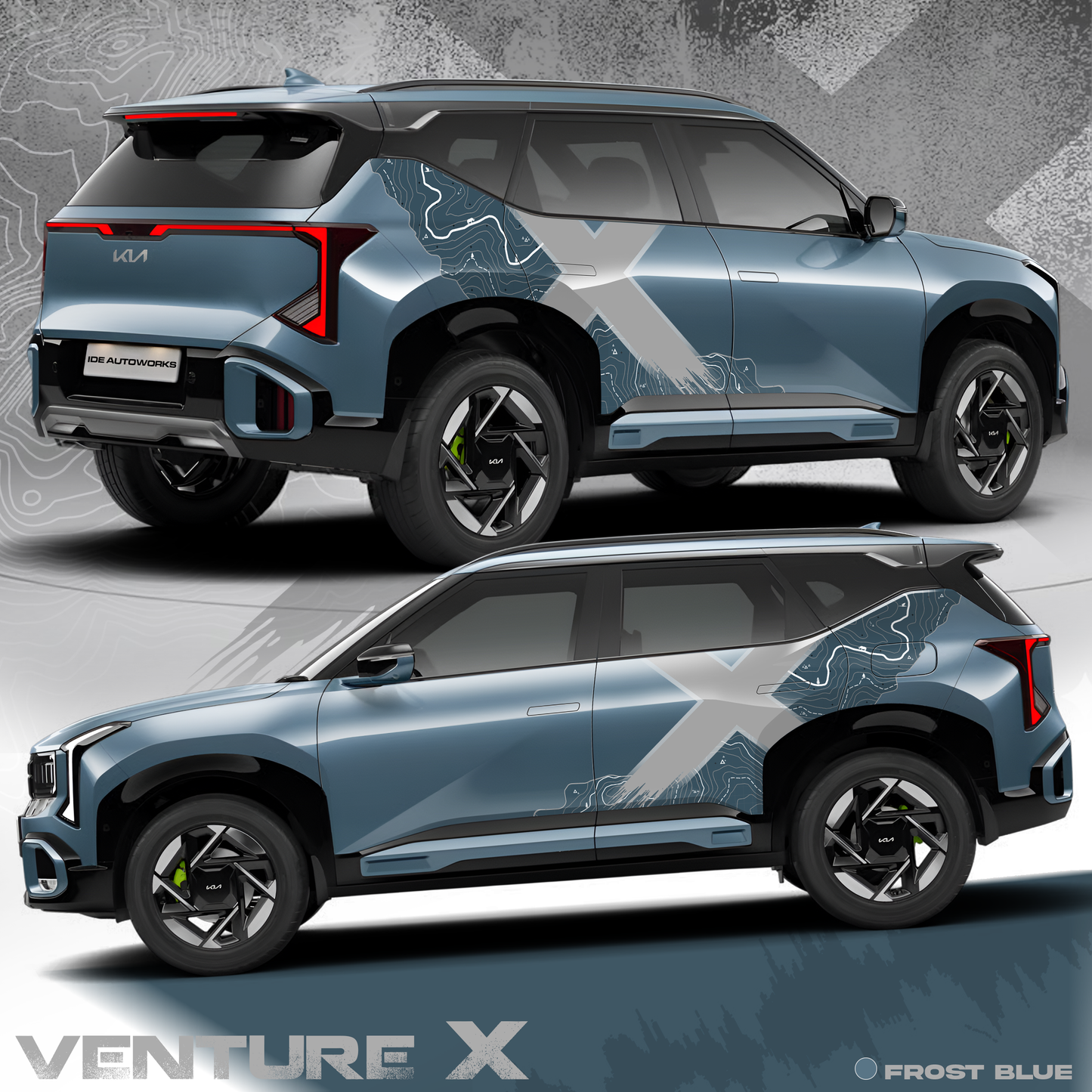 VentureX Edition Graphics for Kia Seltos 2026 | IDE Graphics Series