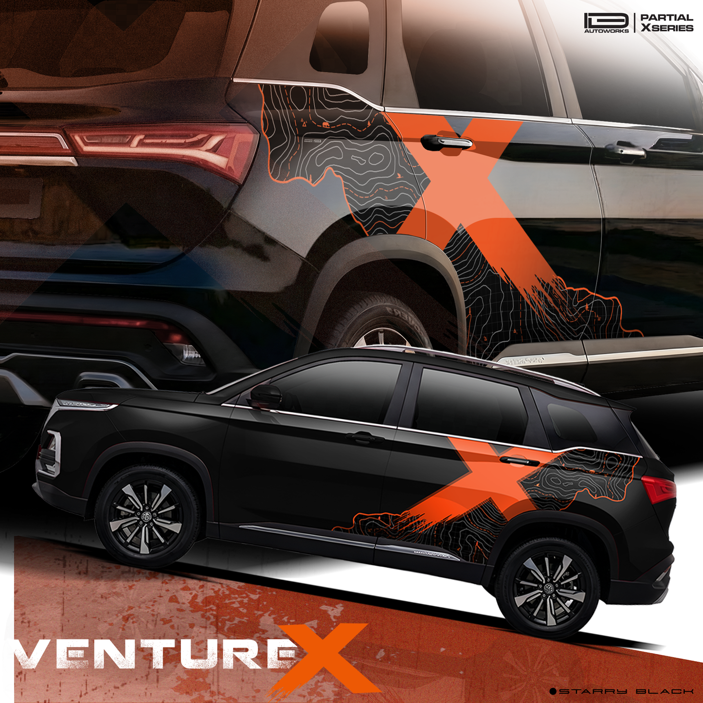 VentureX Edition Graphics for MG Hector black