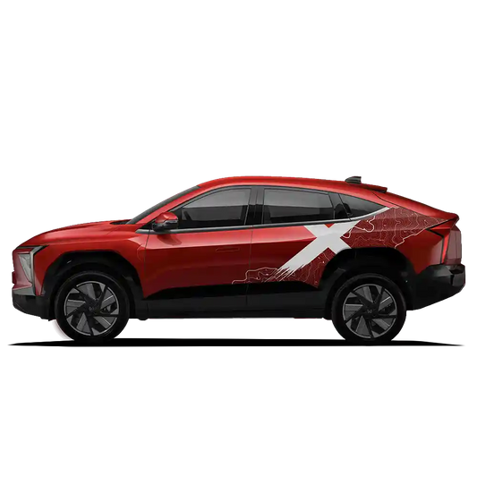 VentureX Edition Graphics for Mahindra XEV 9E white