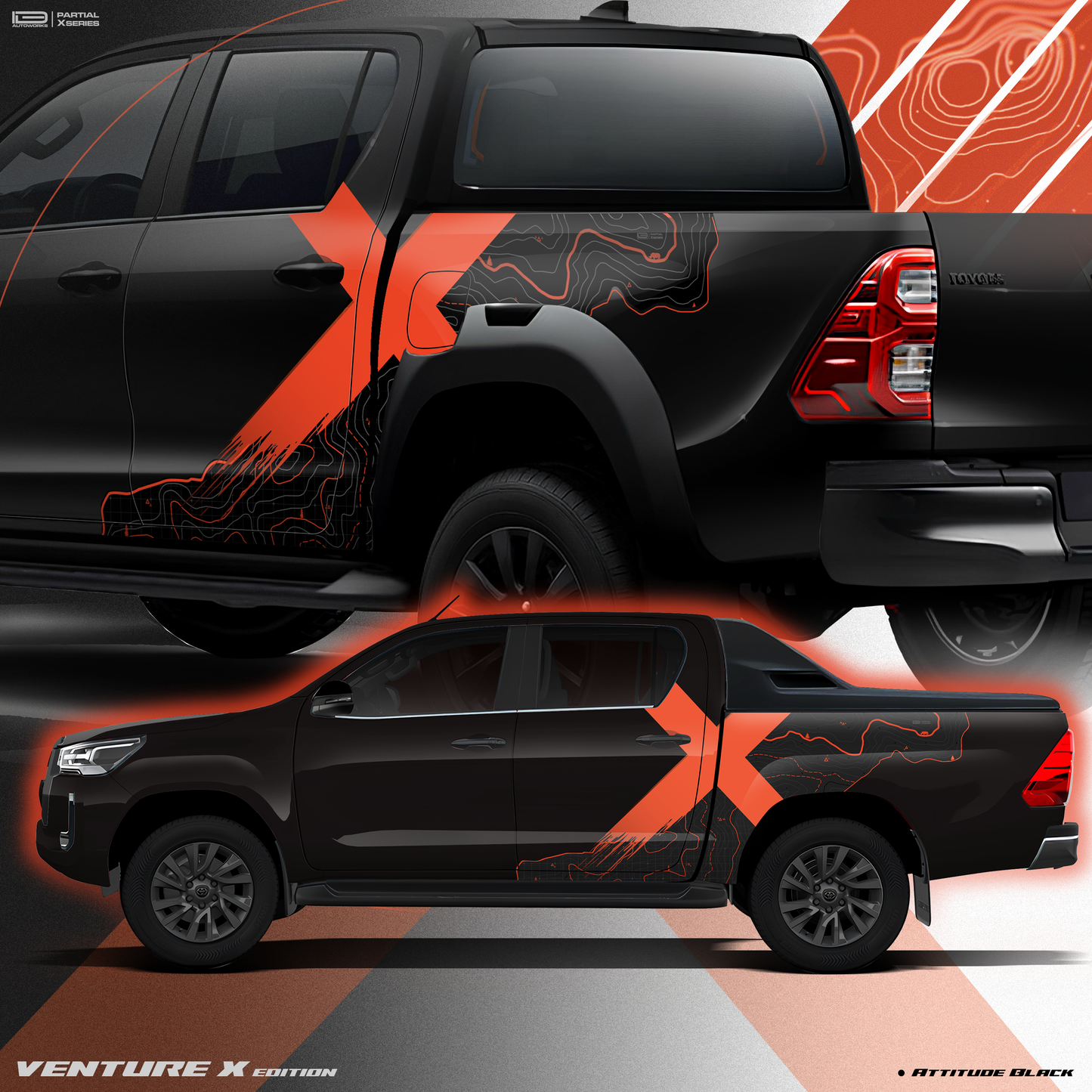 VentureX Edition Graphics for Toyota Hilux IDE Graphics Series 