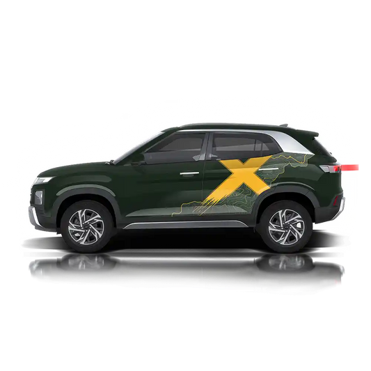 VentureX Edition Graphics for Hyundai Creta white