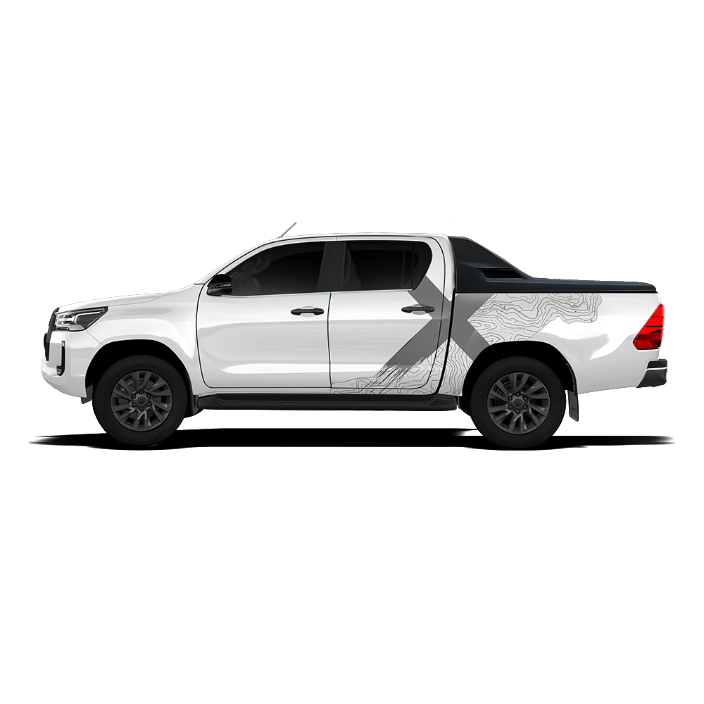 VentureX Edition Graphics for Toyota Hilux IDE Graphics Series White