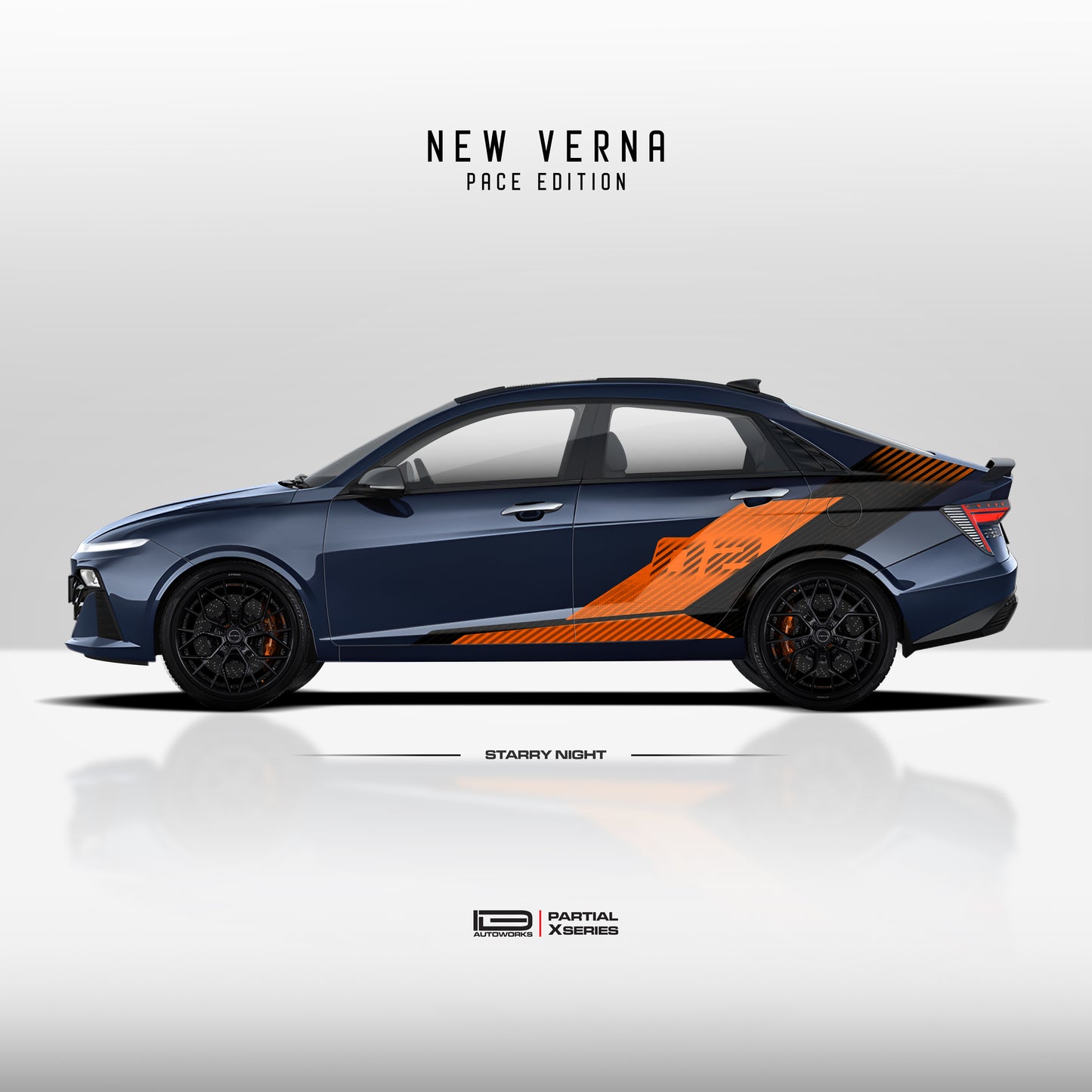IDE PARTIAL X SERIES - Pace Edition for Hyundai New Verna (Starry Night)