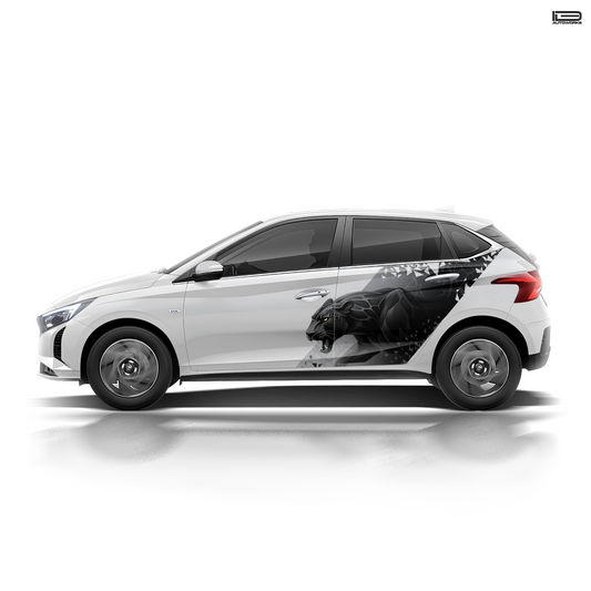 IDE PARTIAL X SERIES - Panther Edition for Hyundai i20 (Polar White)