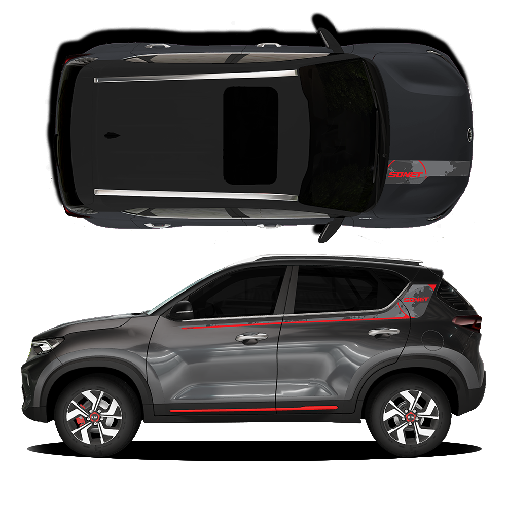 IDE GRAPHICS SERIES - Urban Edition for KIA Sonet /2020-Present (Gravity Grey)