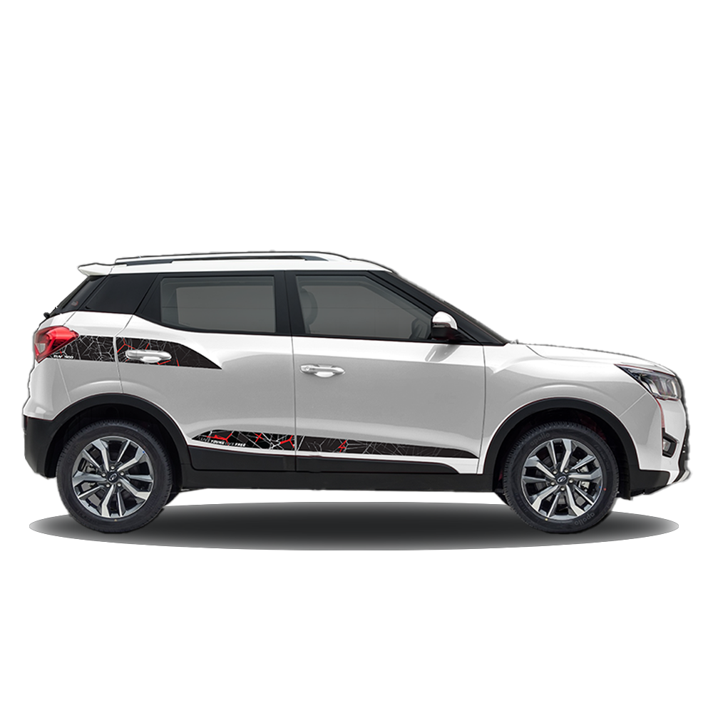 IDE GRAPHICS SERIES - Beatrix Edition for Mahindra  XUV 300 /2023-Present (Pearl White)