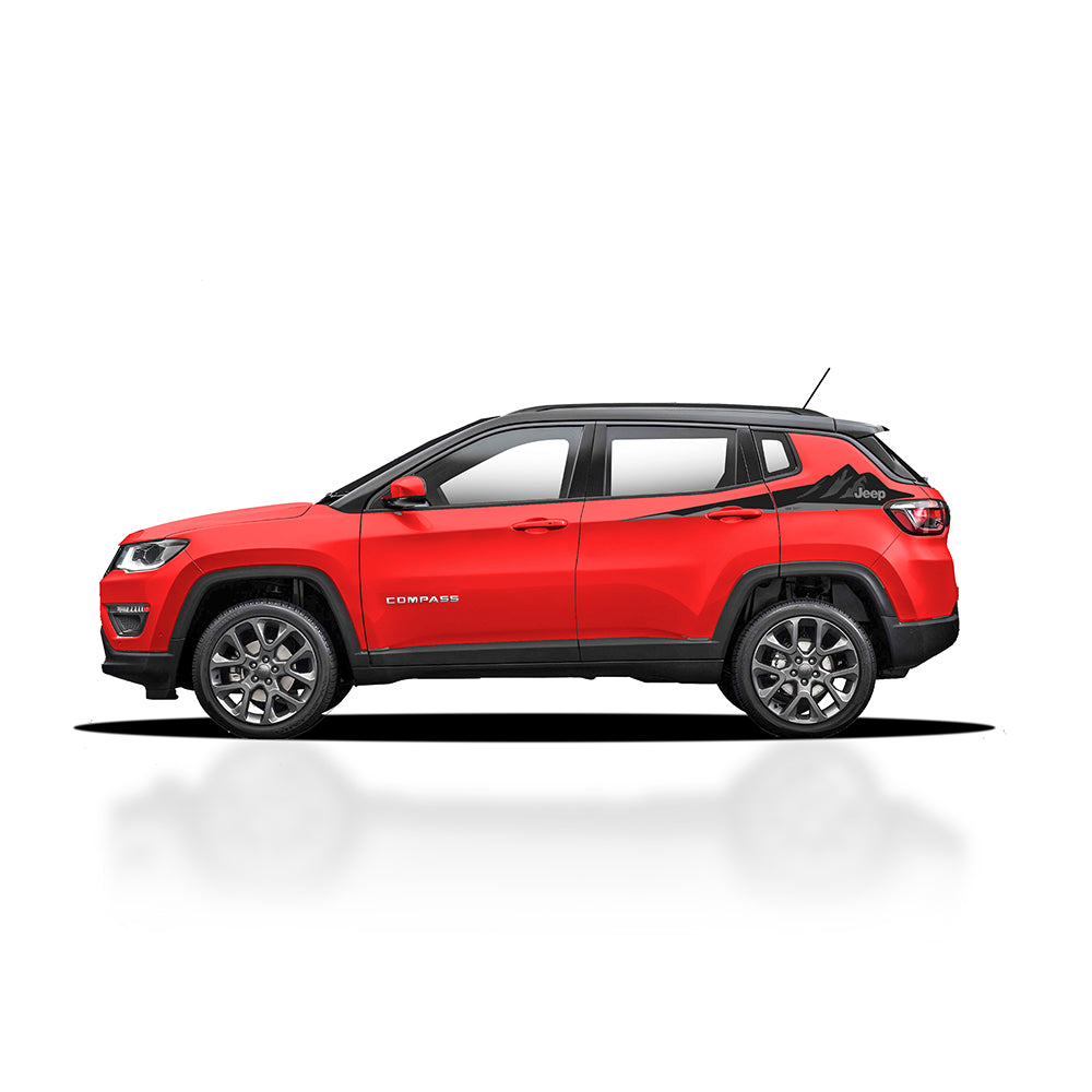 IDE GRAPHICS SERIES - Pinnacle Edition (Only Side Decals)  for JEEP Compass / 2017-Present (Exotica Red)