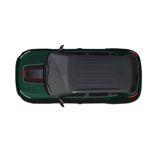 IDE GRAPHICS SERIES - Sports Edition (Only Bonnet Decal)  for JEEP Compass / 2017-Present (Metallic Green)