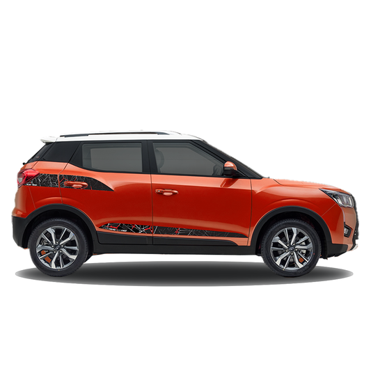 IDE GRAPHICS SERIES - Beatrix Edition for Mahindra  XUV 300 /2023-Present (Sunburst Orange)