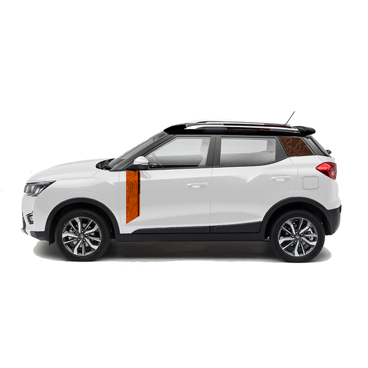 IDE GRAPHICS SERIES - Conqueror Edition for Mahindra  XUV 300 /2023-Present (Pearl White)