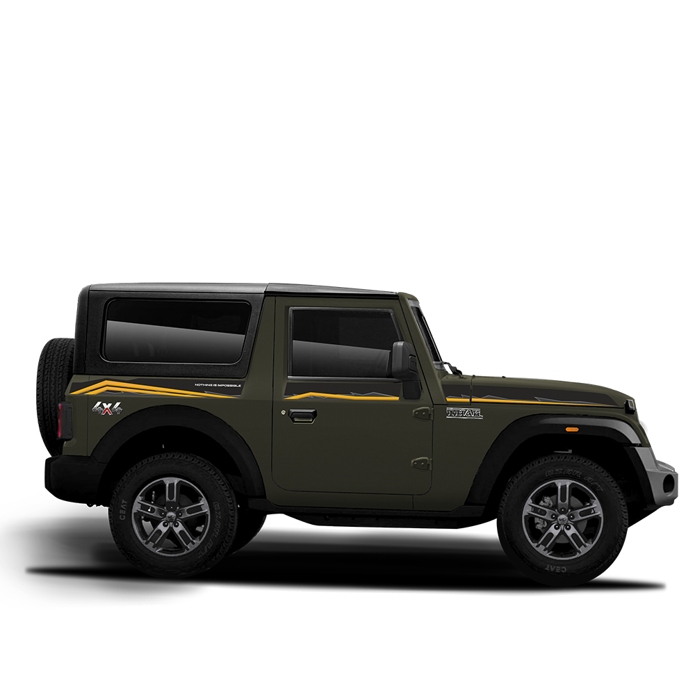 IDE GRAPHICS SERIES - Trailblazer Edition for Mahindra THAR /2020-Present (Rocky Beige)