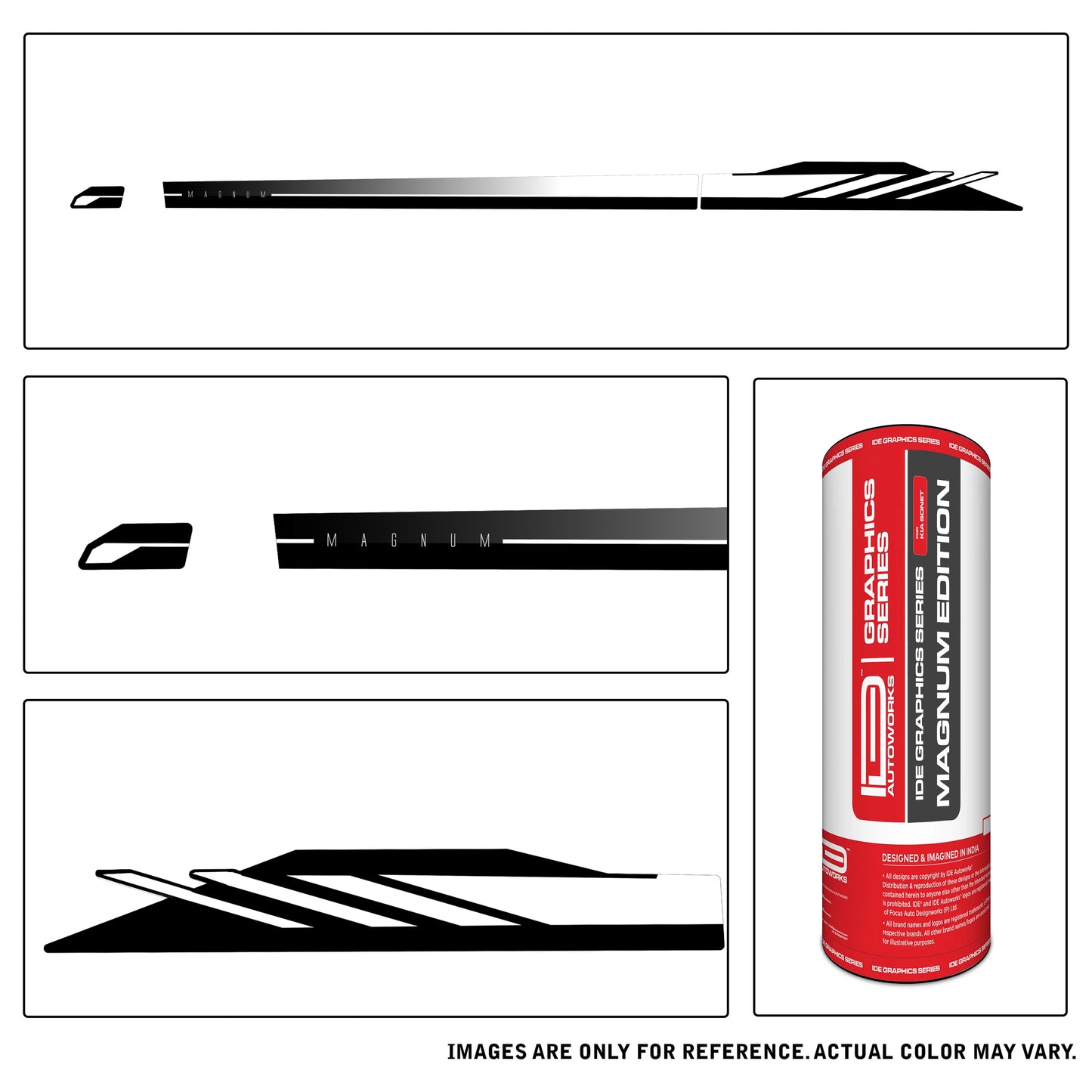 IDE GRAPHICS SERIES - Magnum Edition for Kia Sonet (Intense Red)
