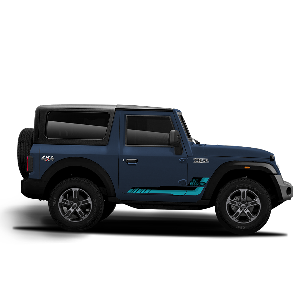 IDE GRAPHICS SERIES - Classic Edition for Mahindra THAR /2020-Present (Aquamarine)