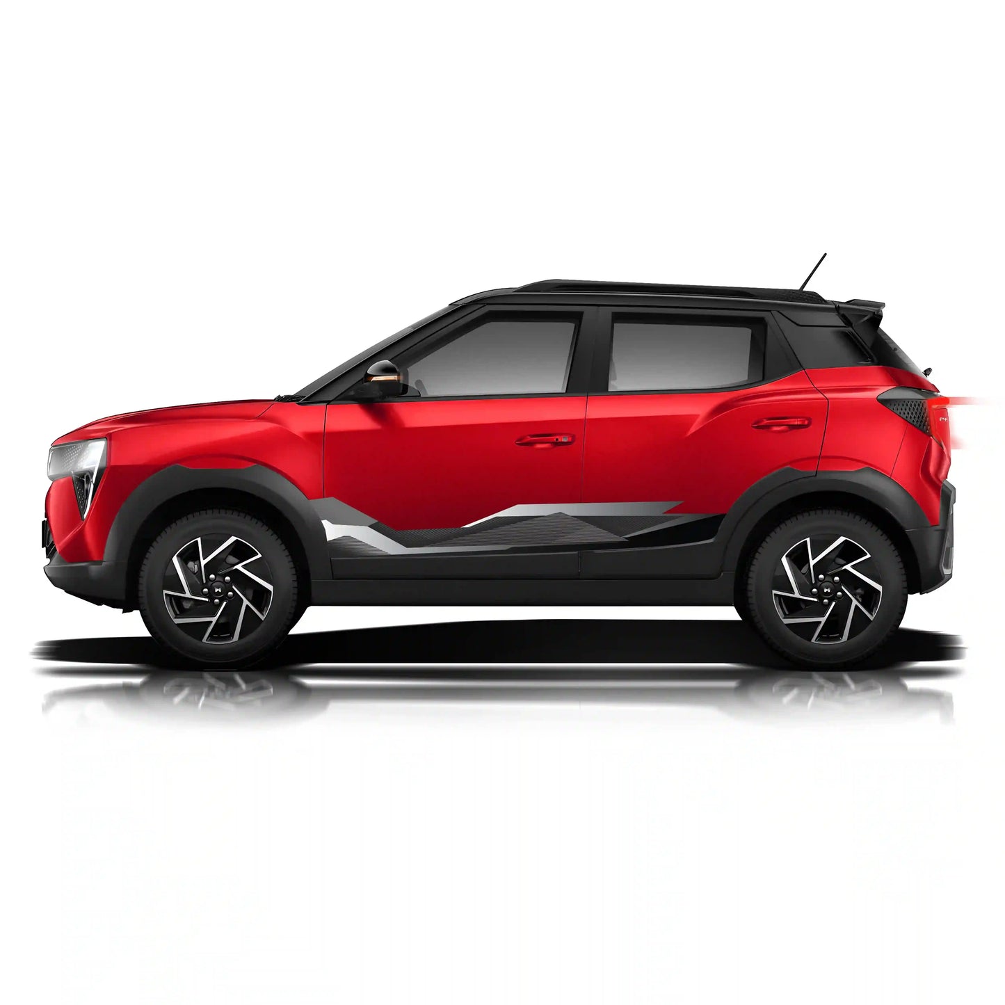 Mute The Noise Edition Graphics for Mahindra 3XO red