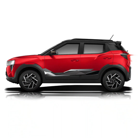 Mute The Noise Edition Graphics for Mahindra 3XO red