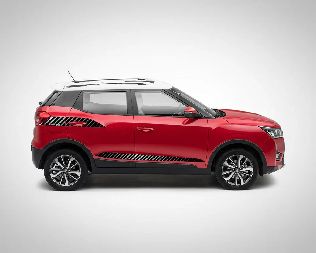 Energetic Edition Graphics for Mahindra XUV 300 red