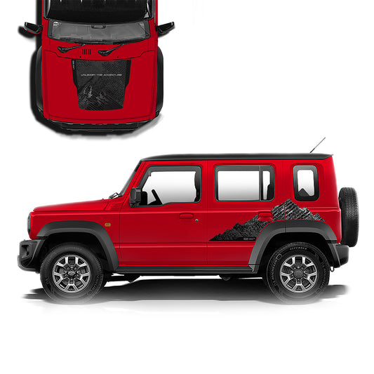 IDE GRAPHICS SERIES - Adventure Edition for Maruti Suzuki Jimny (Sizzling Red)