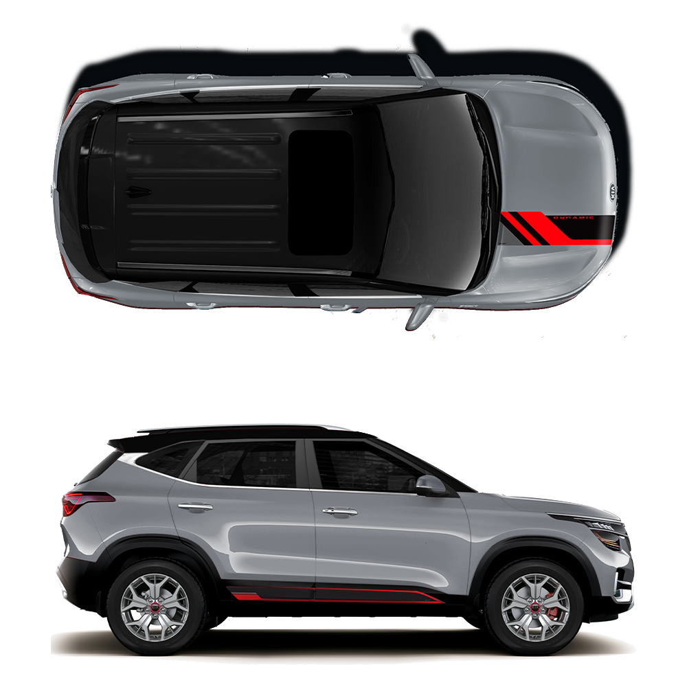 IDE GRAPHICS SERIES -  Dynamic Edition for KIA Seltos /2019-2023 (Steel Silver)