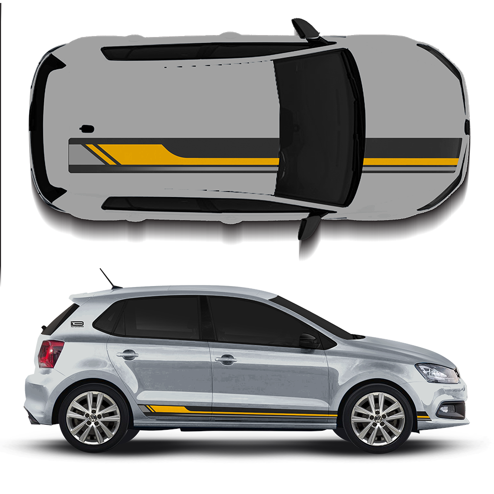 IDE GRAPHICS SERIES - Track Edition for Volkswagen Polo (Reflex Silver)