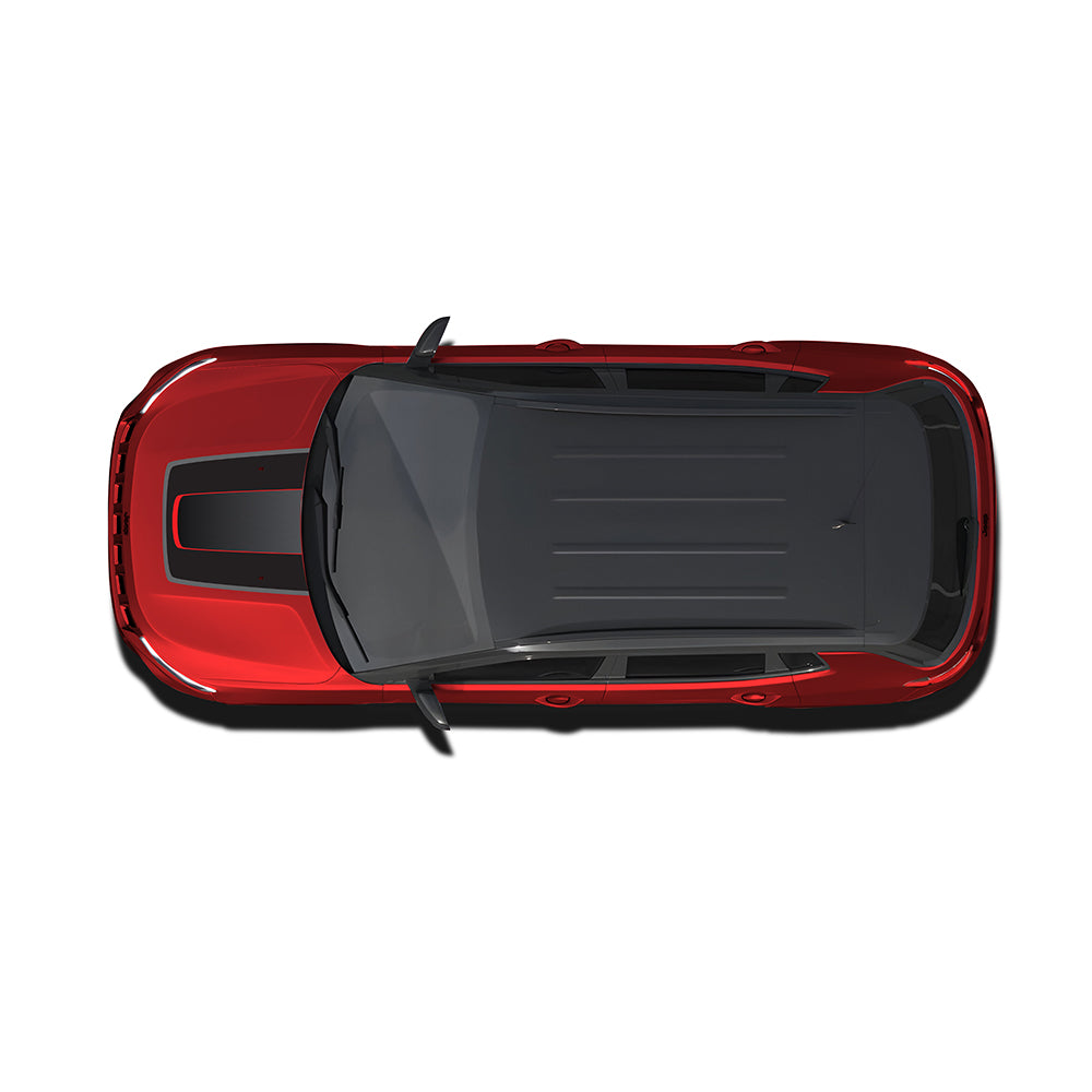 IDE GRAPHICS SERIES - Sports Edition (Only Bonnet Decal)  for JEEP Compass / 2017-Present (Exotica Red)