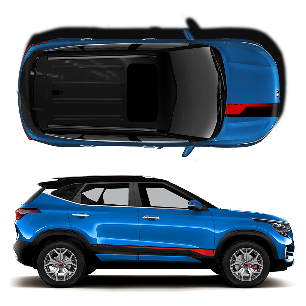 IDE GRAPHICS SERIES - Magnum Edition for KIA Seltos /2019-2023 (Intelligence Blue)