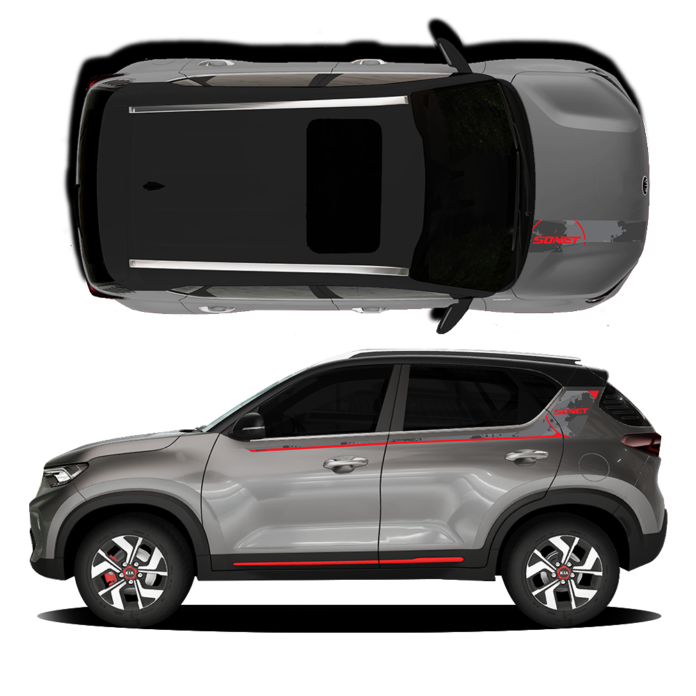 IDE GRAPHICS SERIES - Urban Edition for KIA Sonet /2020-Present (Steel Silver)