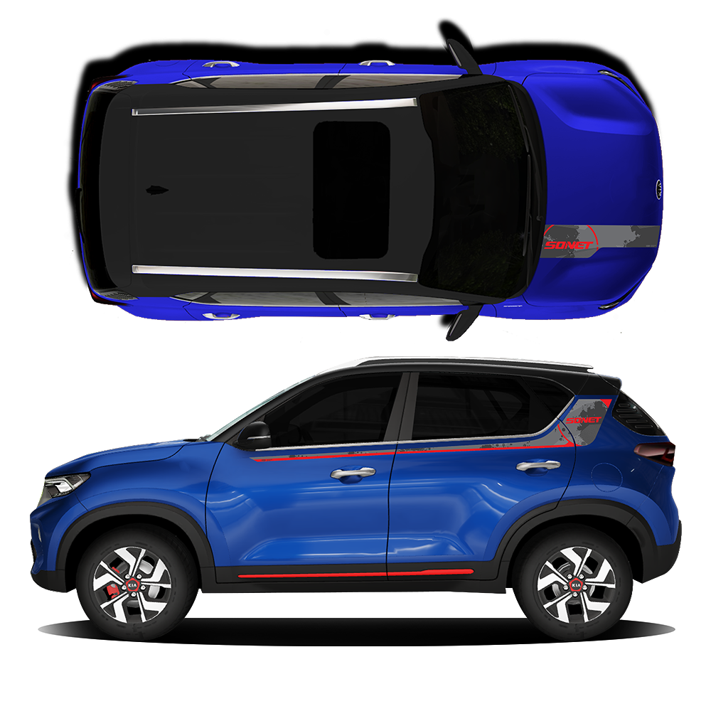 IDE GRAPHICS SERIES - Urban Edition for KIA Sonet /2020-Present (Intelligence Blue)