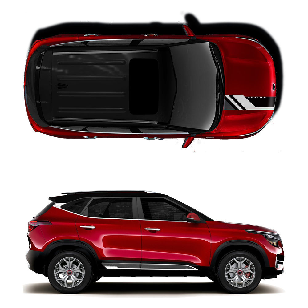 IDE GRAPHICS SERIES -  Dynamic Edition for KIA Seltos /2019-2023 (Intense Red)