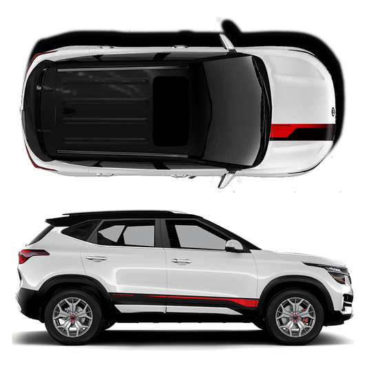 IDE GRAPHICS SERIES - Magnum Edition for KIA Seltos /2019-2023 (Glacier Pearl White)