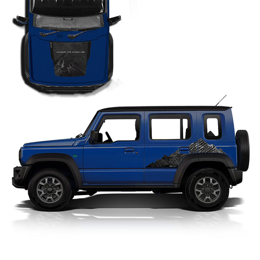 IDE GRAPHICS SERIES - Adventure Edition for Maruti Suzuki Jimny (Nexa Blue)